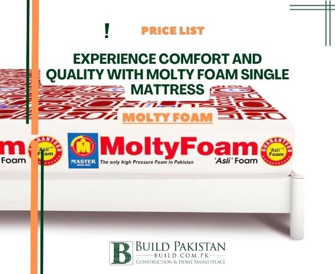 Experience Comfort and Quality with Molty Foam Single Mattress