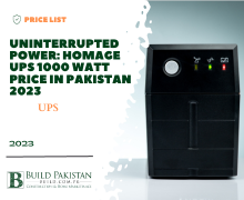 Uninterrupted Power: Homage UPS 1000 Watt Price in Pakistan 2023