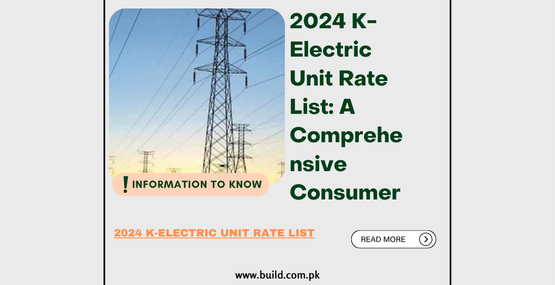 2024 K-Electric Unit Rate List: A Comprehensive Consumer