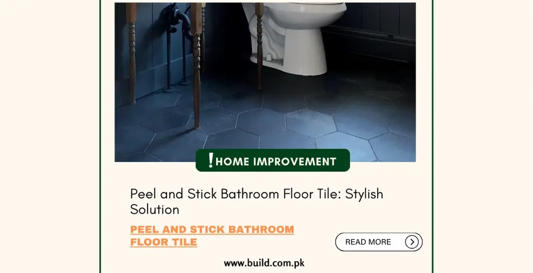 Peel and Stick Bathroom Floor Tile: Stylish Solution