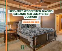King-Sized Wooden Bed: Classic Elegance and Unmatched Comfort