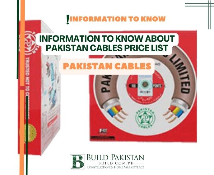 Pakistan Cables Price List: Information to Know about wires