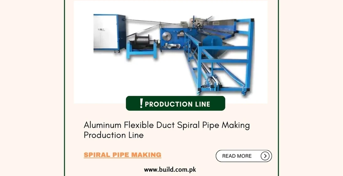 Aluminum Flexible Duct Spiral Pipe Making Production Line
