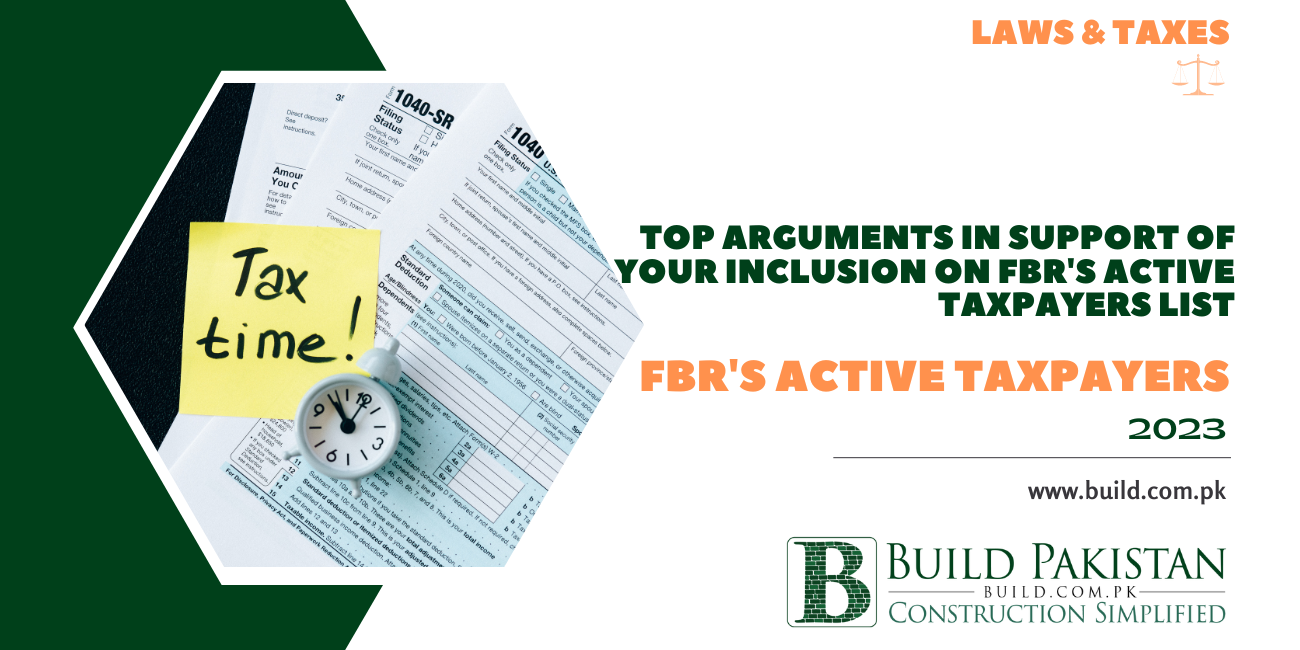 Top Arguments in Support of Inclusion on FBR's Active Taxpayers